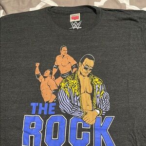 Homage WWE The Rock Graphic T-Shirt - Black